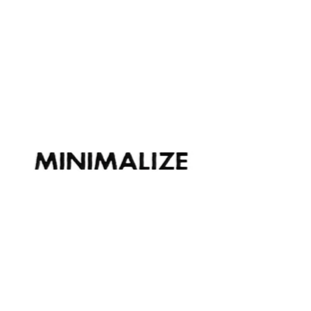 MINIMALIZE YOUR REWORKS LP 2x12"